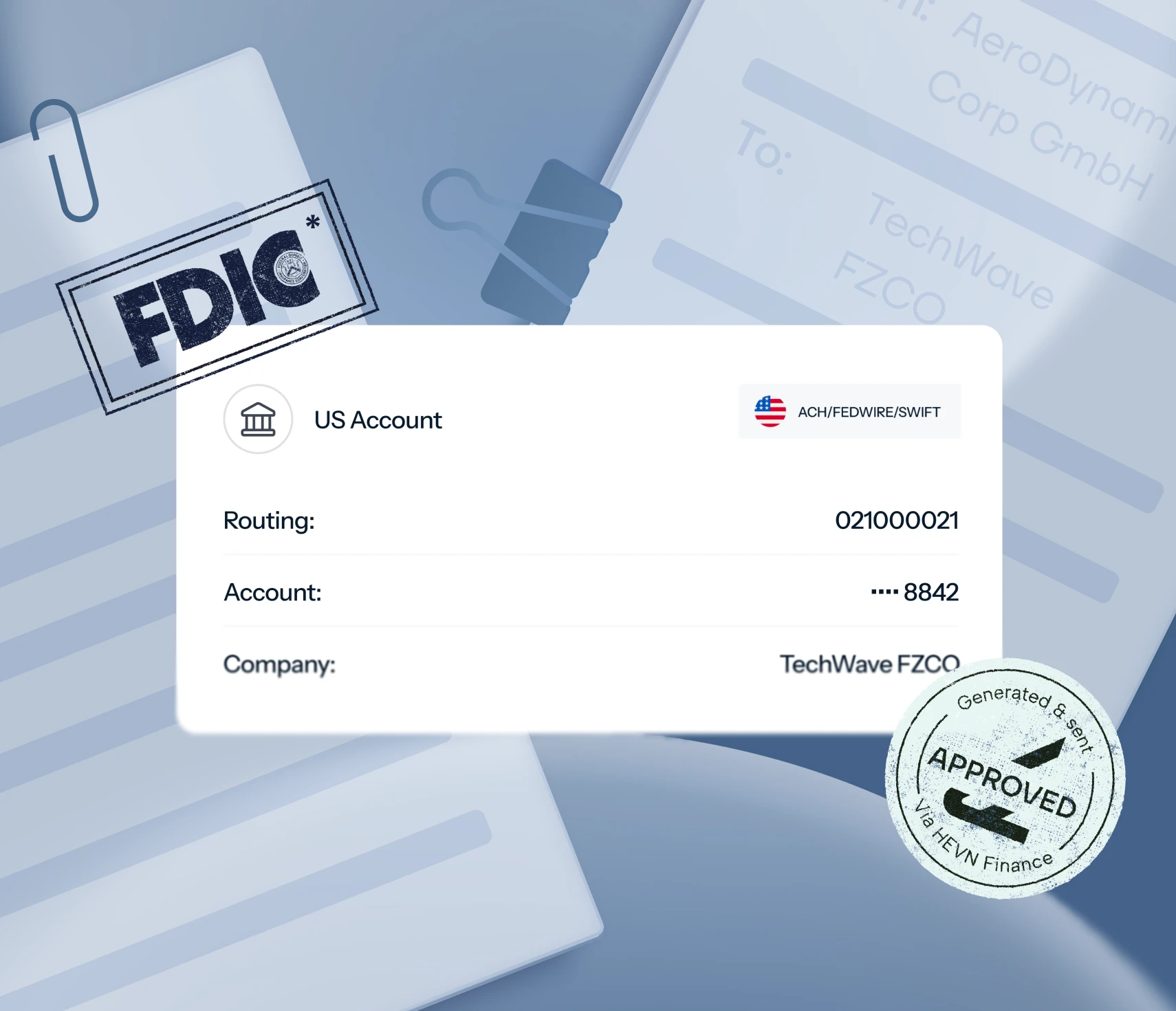 Opening a US dollar account through the HEVN workspace
